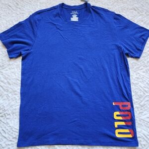 Polo Ralph Lauren Men's Exclusive Short-Sleeve Logo Sleep Shirt Size L Blue NWT